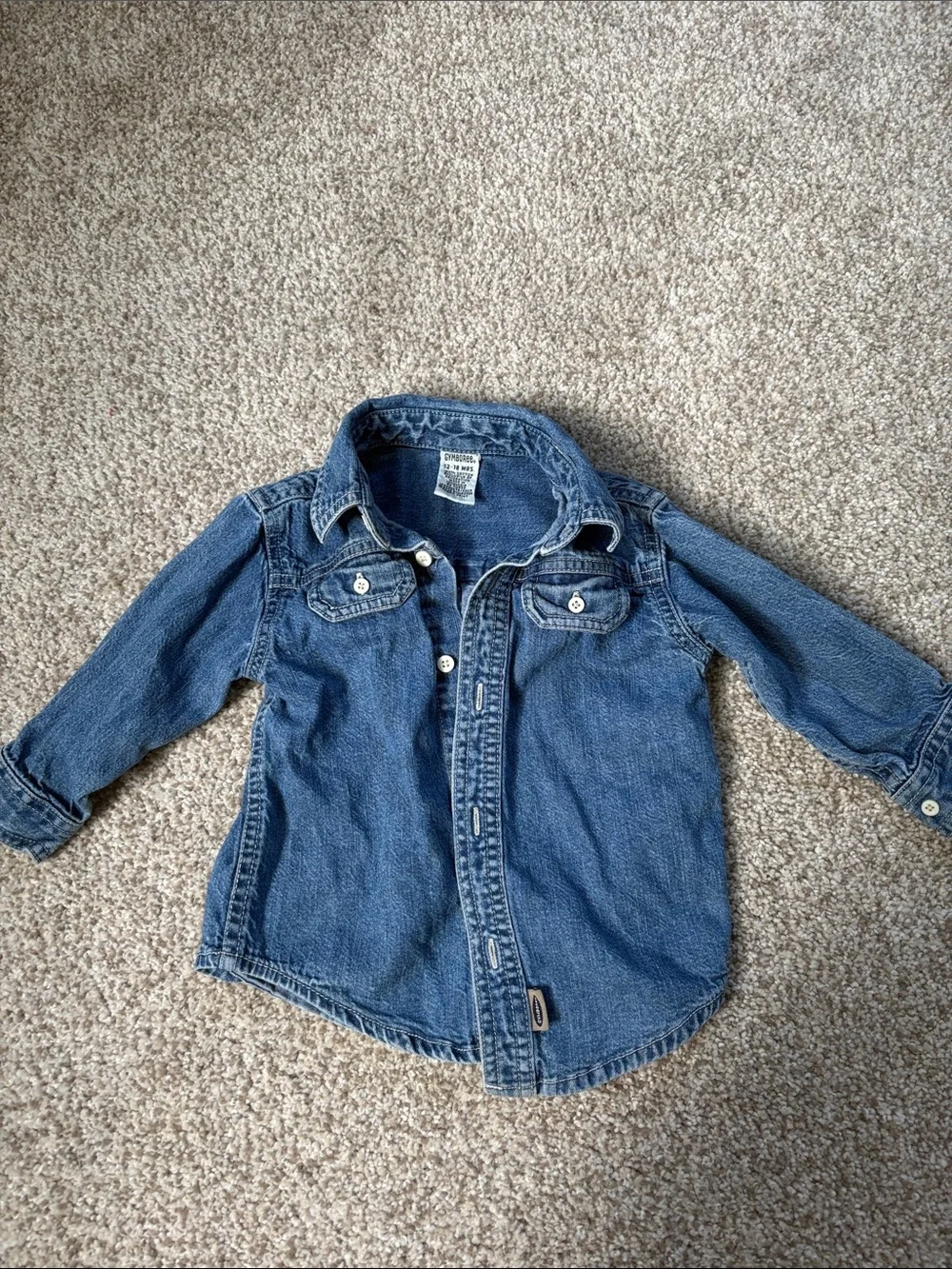 Vintage Gymboree Denim Shirt Jacket - Blue